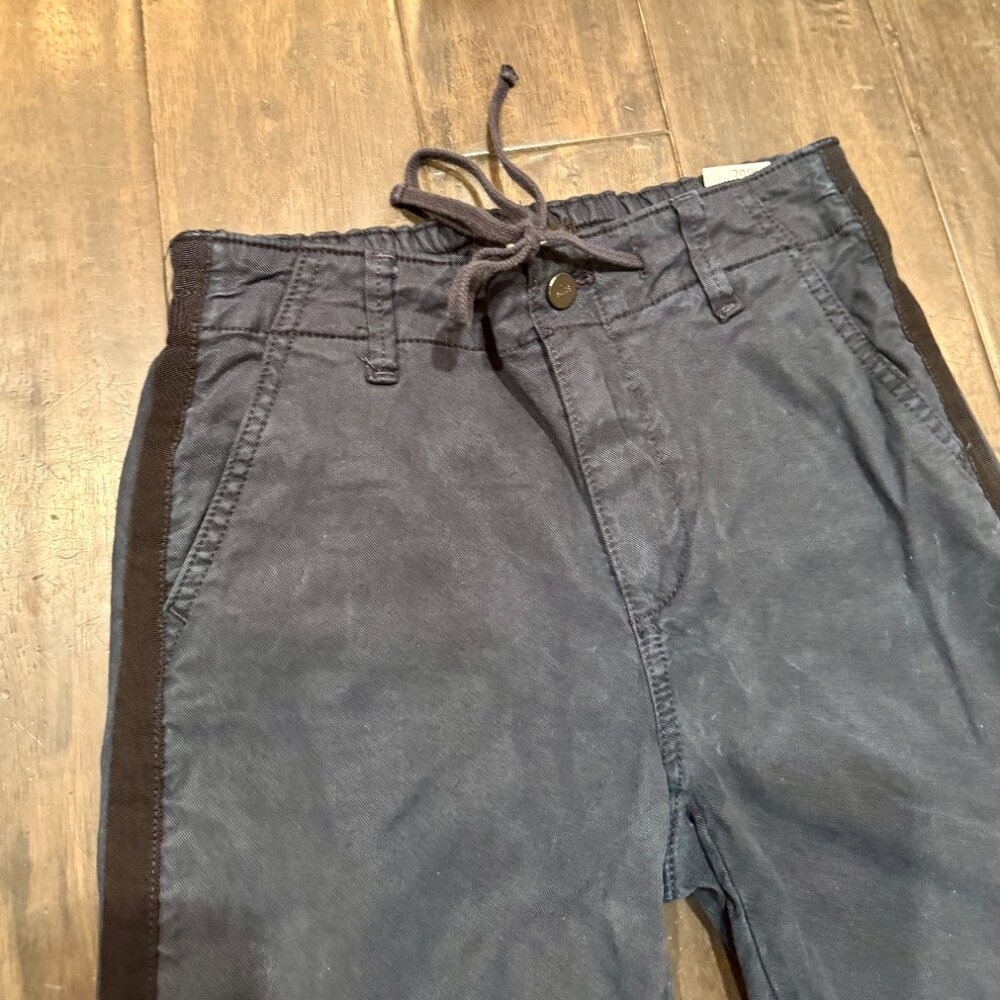 PAIGE Christy Navy Drawstring Waist Pants Women's Size 25 - Picture 10 of 13